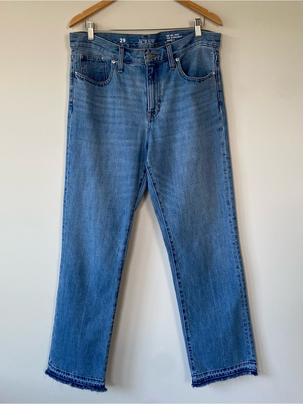 J Crew Re-Imagined 84 Rigid Straight Mid Rise 100% Cotton Jeans SZ 29